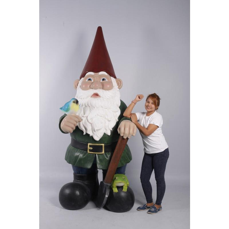 Statue géante de nain de jardin — Leprechaun Hauteur 261 cm, Collections, Statues & Figurines, Neuf, Enlèvement