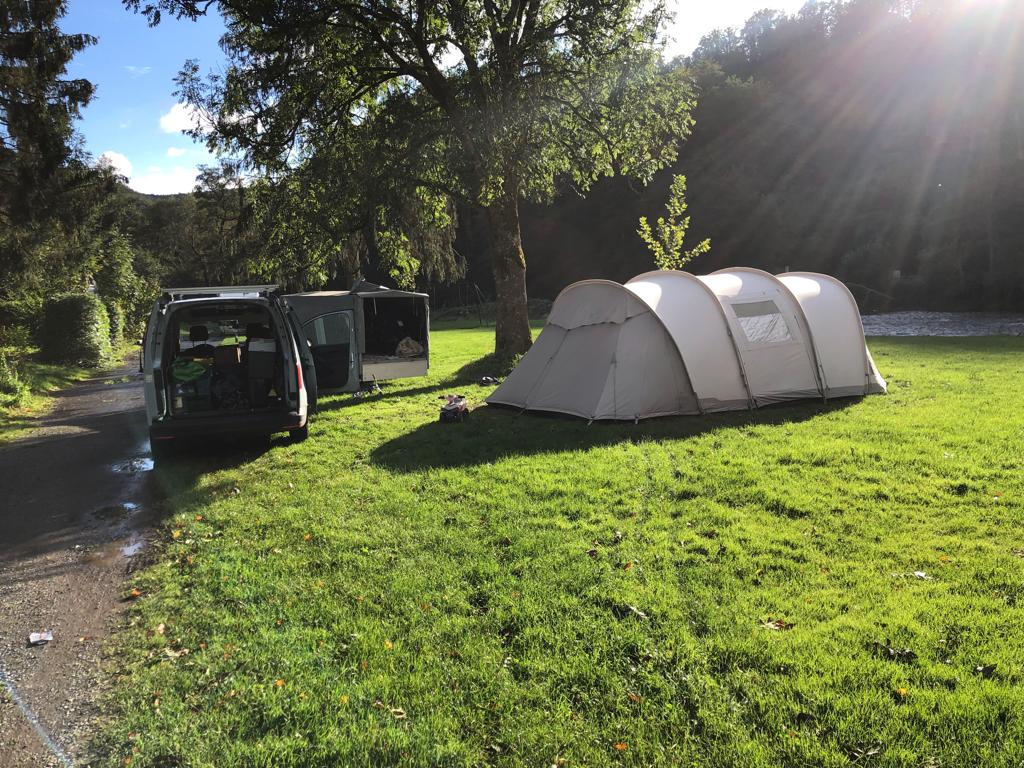 tunnel tent Nomad Bantu Air 4 polykatoen, Caravans en Kamperen, Ophalen, Zo goed als nieuw, Tot en met 4