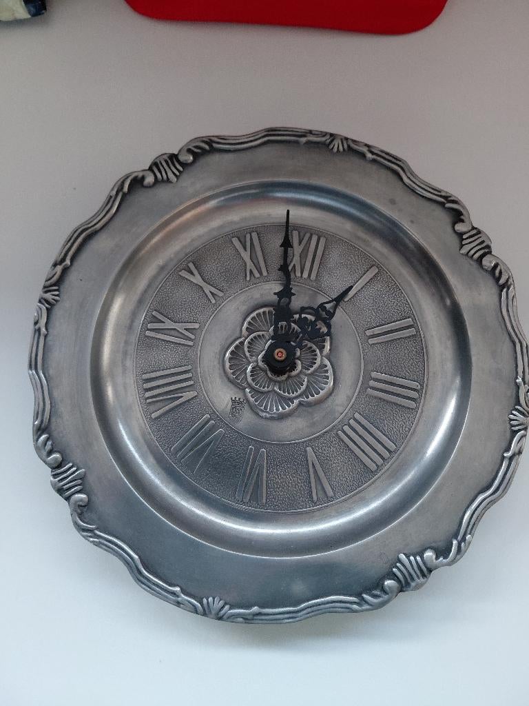 tinnen wandklok, Ophalen of Verzenden