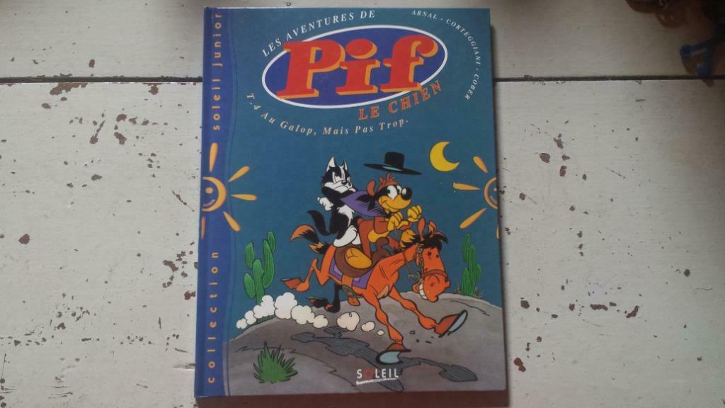 Pif le chien au galop, mais pas trop, Enlèvement ou Envoi, Une BD, Soleil Production, Utilisé