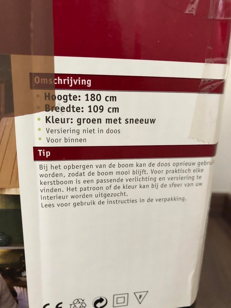 Kerstboom met ingewerkte LED lichtjes, Diversen, Kerst, Ophalen, Gebruikt