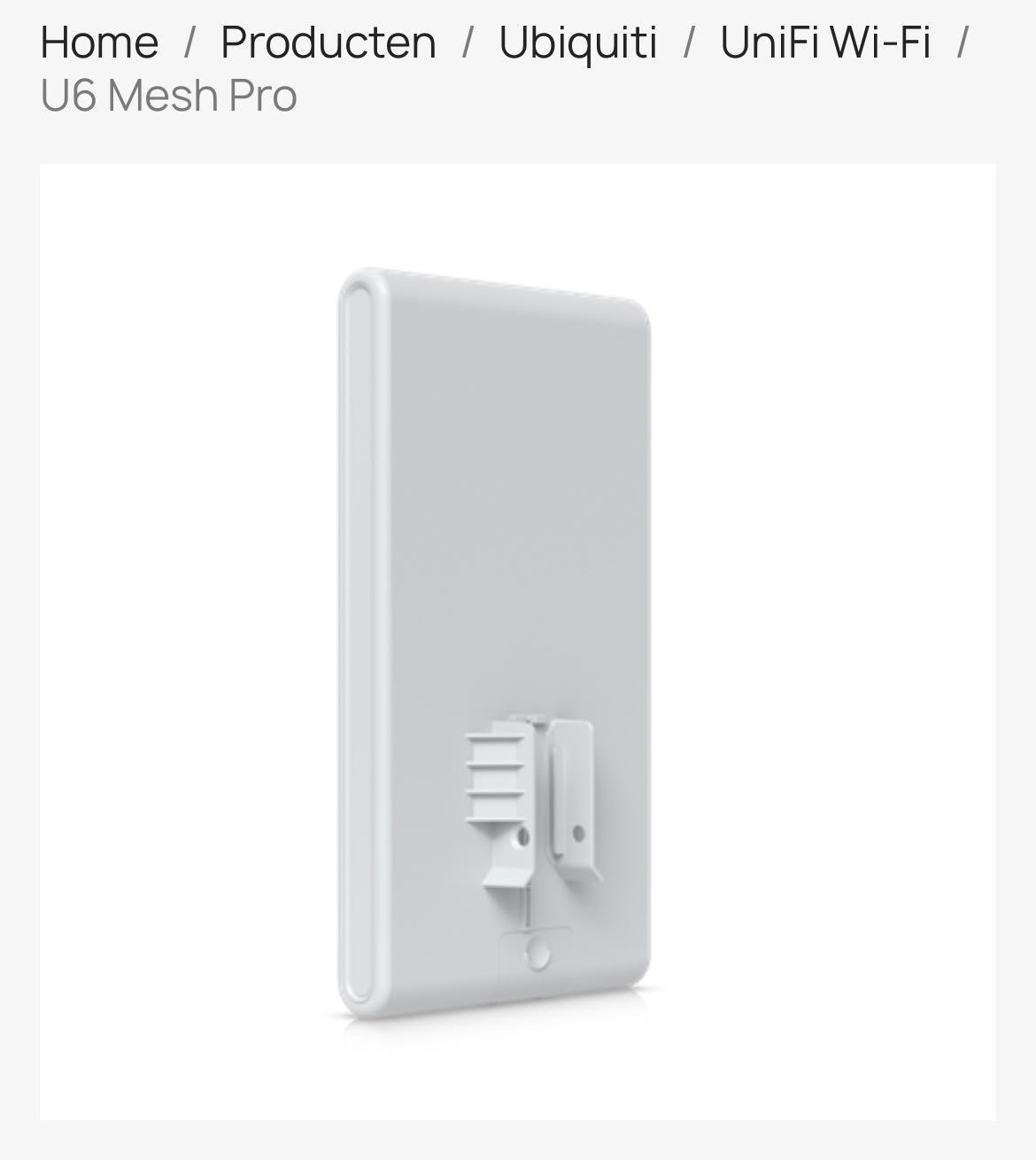 U6 mesh pro nieuw, Computers en Software, Accesspoints, Ophalen of Verzenden, Zo goed als nieuw