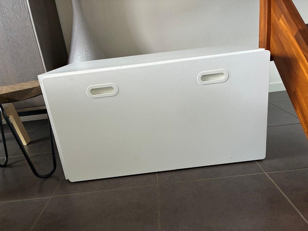 Speelgoedkist met bank IKEA, Ophalen, Gebruikt, Wit, Opbergmeubel