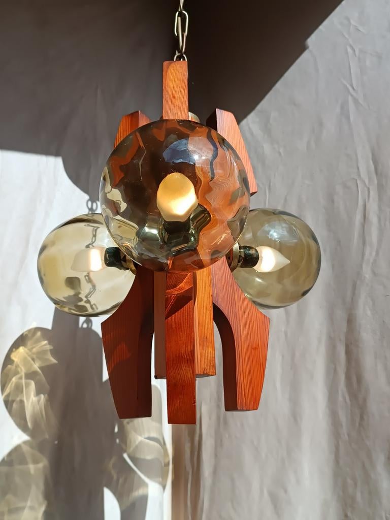 Spage Age Murano Mazzega Hanglamp jaren '60/70, Antiek en Kunst, Ophalen of Verzenden