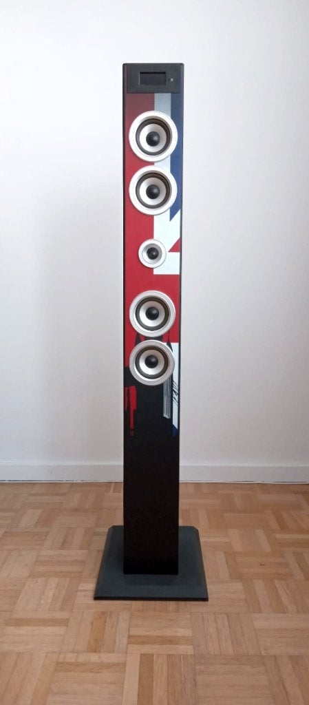 Bigben kolomluidspreker 2.1 - 60W RMS  afstandsbediening, Audio, Tv en Foto, Vloerstaande luidspreker, Zo goed als nieuw, 60 tot 120 watt