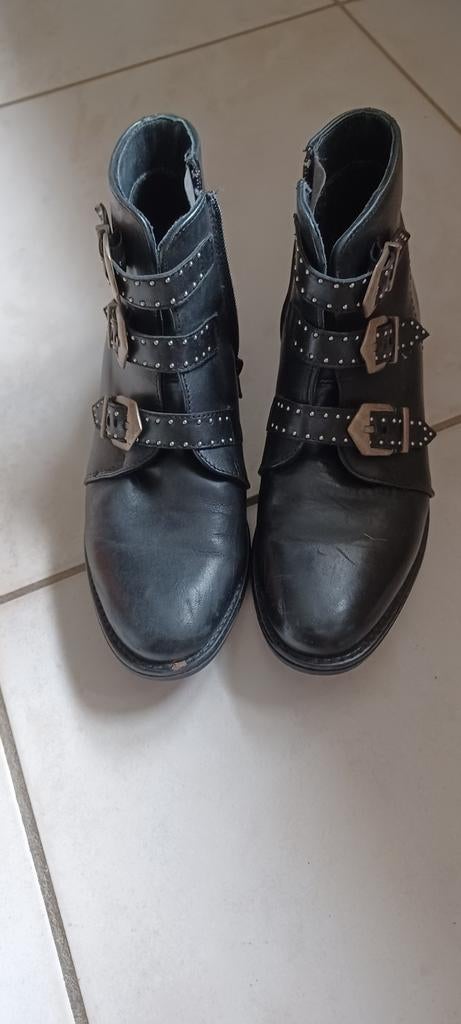 Zwarte bottines met zijrits, Ophalen of Verzenden