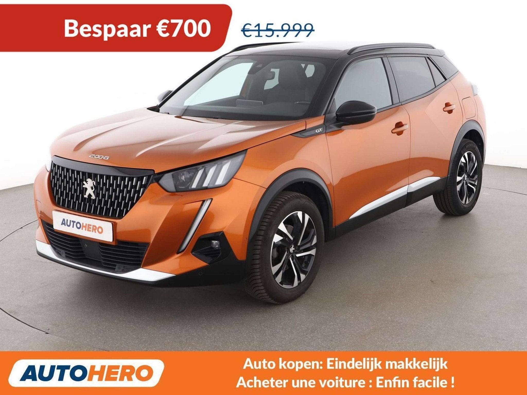 Peugeot 2008 1.2 PureTech GT (bj 2021, automaat), 96 kW, 5 zetels, 5 deurs, 131 pk