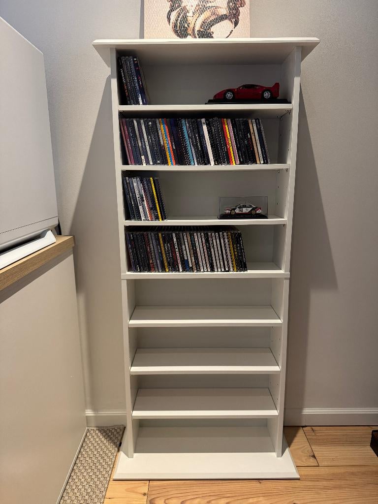 HOMCOM Meuble de rangement multimédia pour CD et DVD, Comme neuf, Enlèvement, Bois, 150 disques ou plus