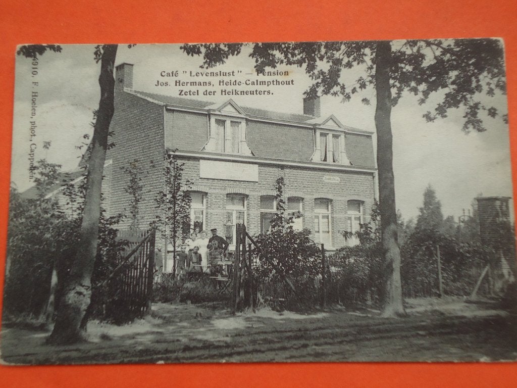 Kalmthout - Calmpthout Café Levenslust Pension Jos Hermans, Enlèvement ou Envoi, Avant 1920, Affranchie, Anvers