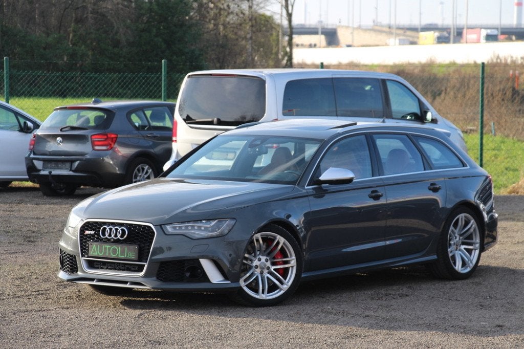 Audi RS6 Avant 4.0 V8 TFSI Quattro, Autos, Cuir, Argent ou Gris, Achat, 4 portes