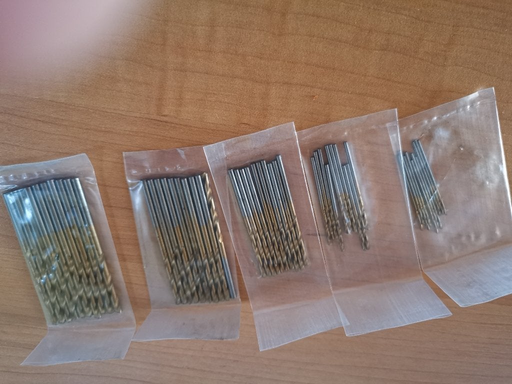 Set de 50 forets en titane HSS de 1 à 3 mm, Neuf, 600 watts ou plus, Enlèvement ou Envoi, Perceuse