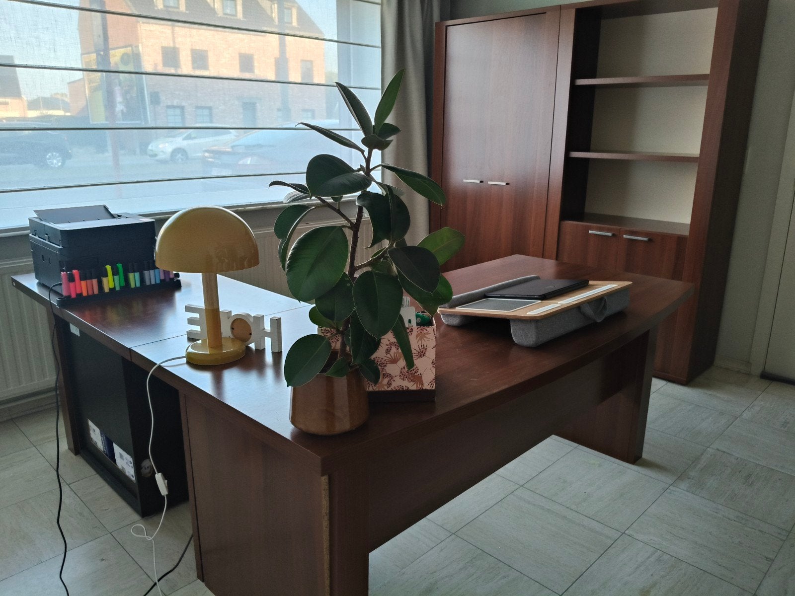 MAG WEG - Complete bureau plus stoelen, Enlèvement, Utilisé, Brun