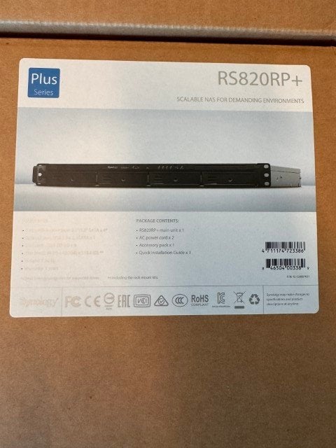 Synology RS820RP+ - packed, never used, Ophalen, Nieuw