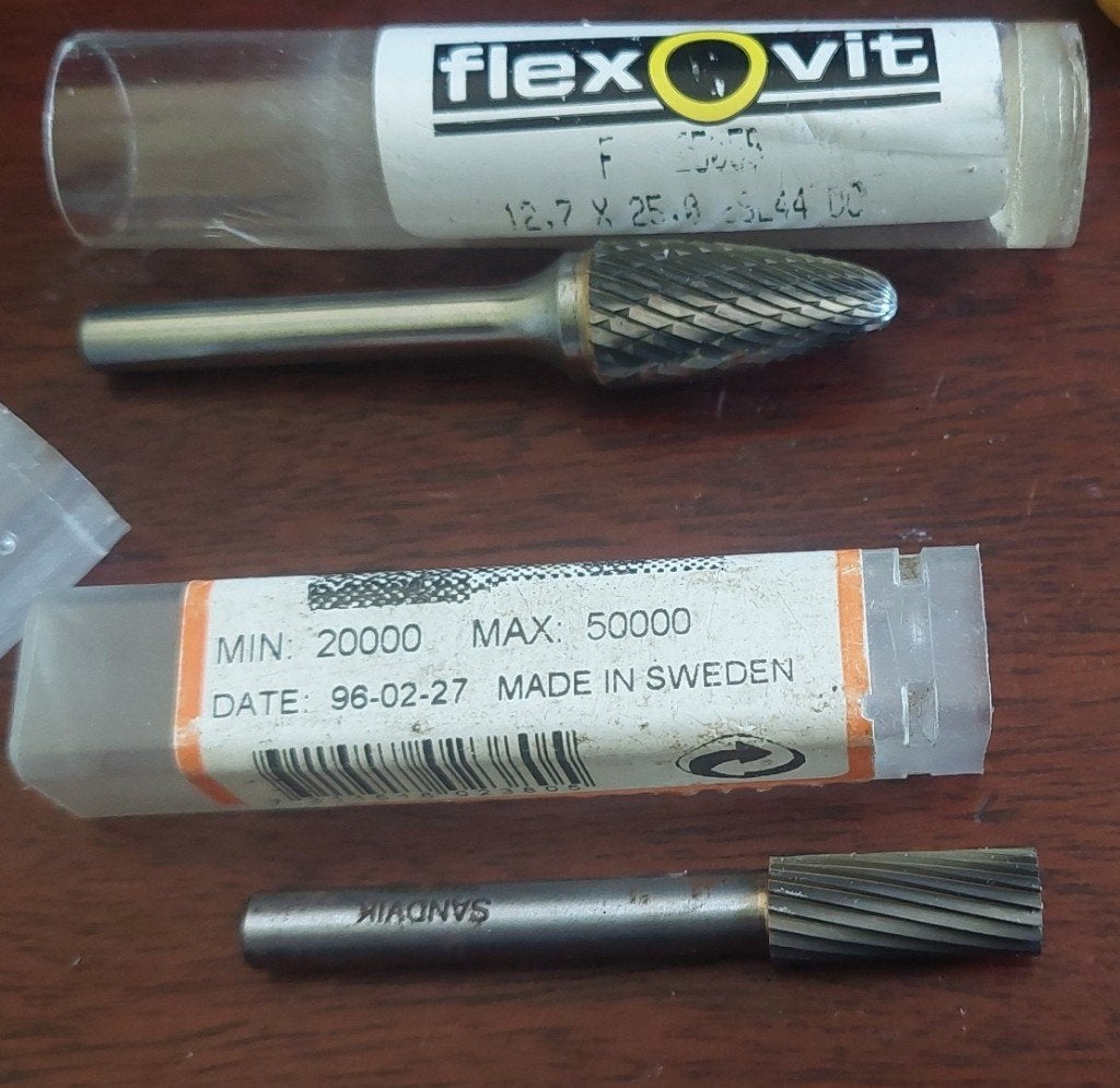 Nieuwe Set VHM Stiftfrezen 6mm schacht - Sandvik & Flexovit, Doe-het-zelf en Bouw, Ophalen of Verzenden, Nieuw, Multitool