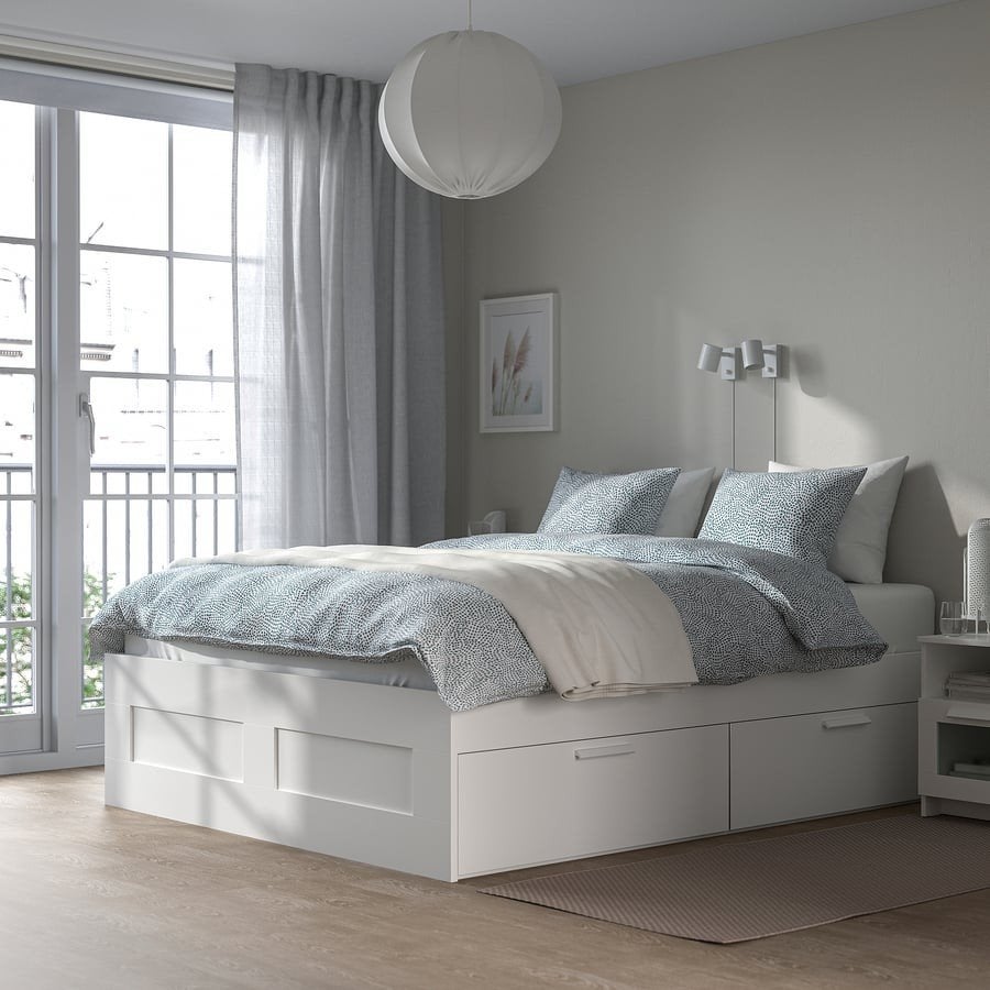 2 persoonsbed 140x200, Huis en Inrichting, Ophalen, Verstelbaar, Wit, Tweepersoons