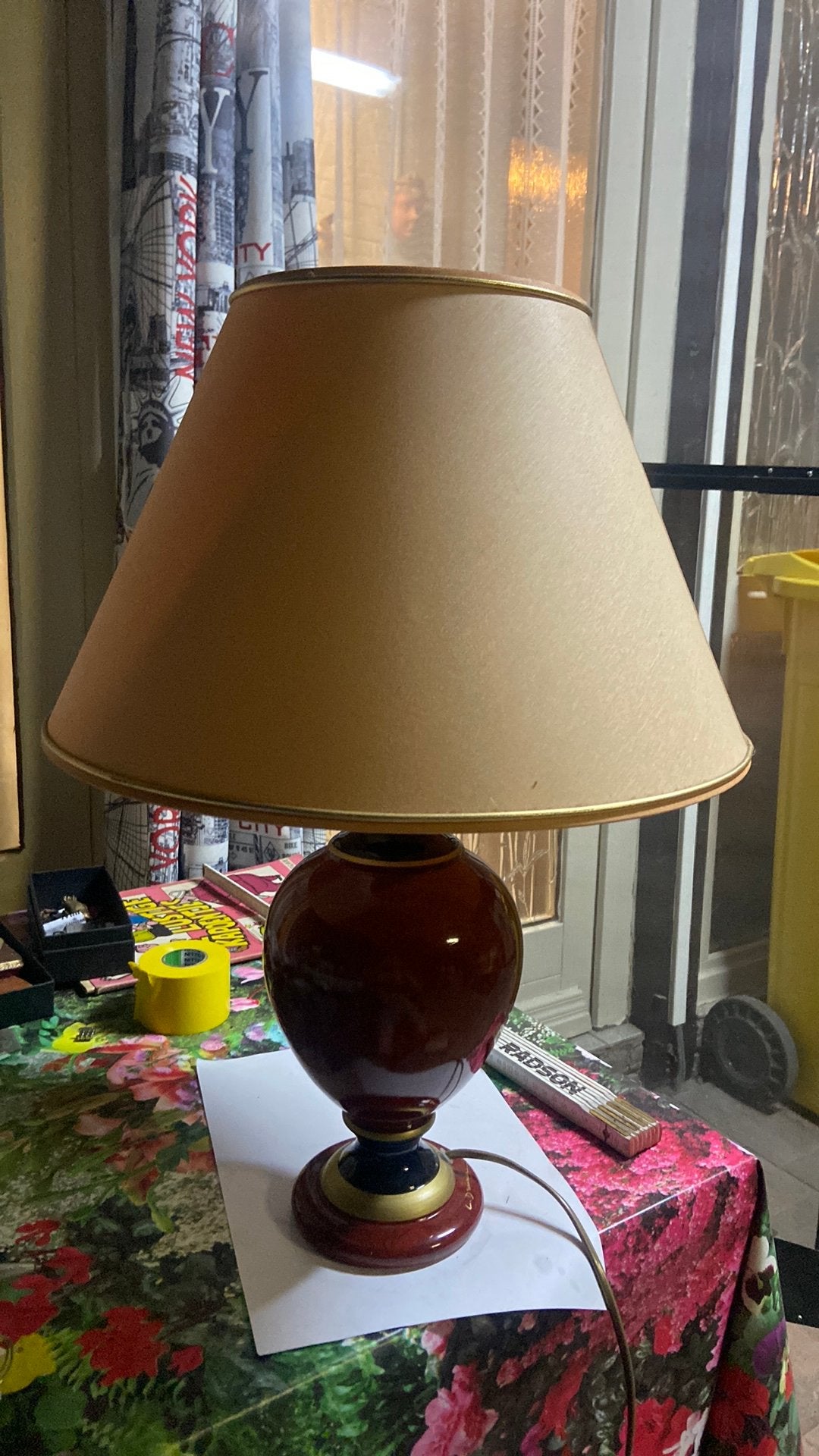 Superbe lampe signée Louis Drimmer, Enlèvement