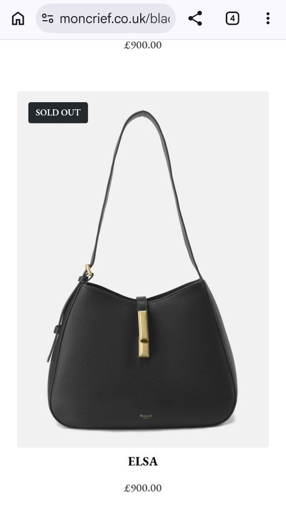 Moncrief Elsa handtas – NIEUW – Originele verpakking, Handtassen en Accessoires, Tassen | Damestassen, Nieuw, Handtas, Zwart, Ophalen