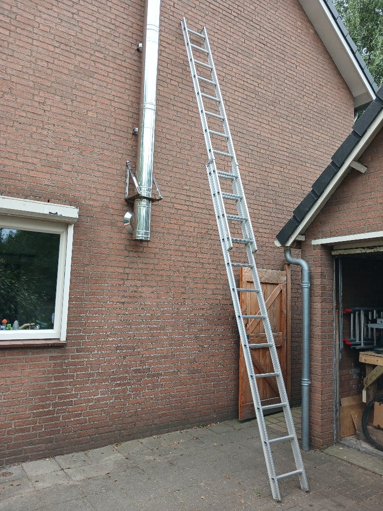 Ladder twee delen, Ophalen, Gebruikt, Ladder, Opvouwbaar of Inschuifbaar