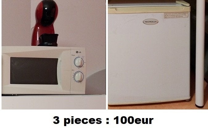 ATH 100EUR  koelkast+magnetron+dolce gusto kijk beschrijving, Elektronische apparatuur, Ophalen