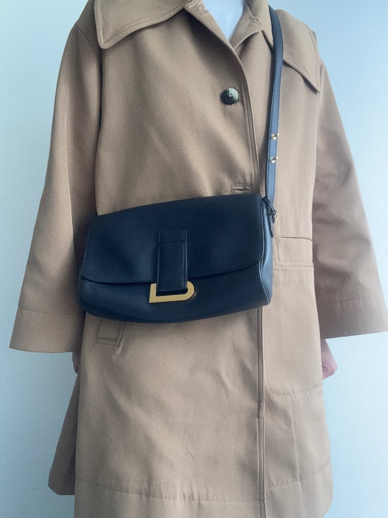 Delvaux passerelle, Ophalen of Verzenden, Zo goed als nieuw, Blauw, Handtas