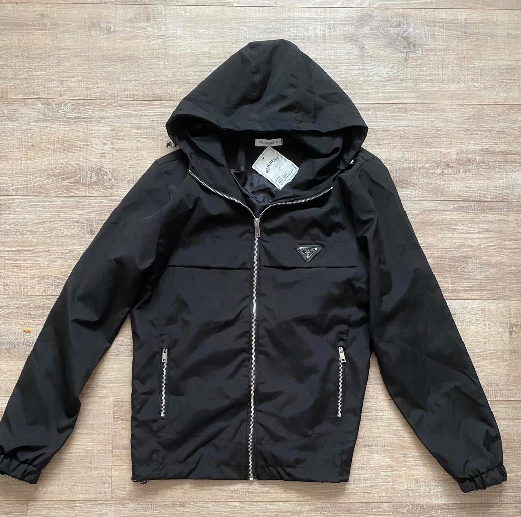 Prada jas, Ophalen, Maat 48/50 (M), Zwart, Nieuw