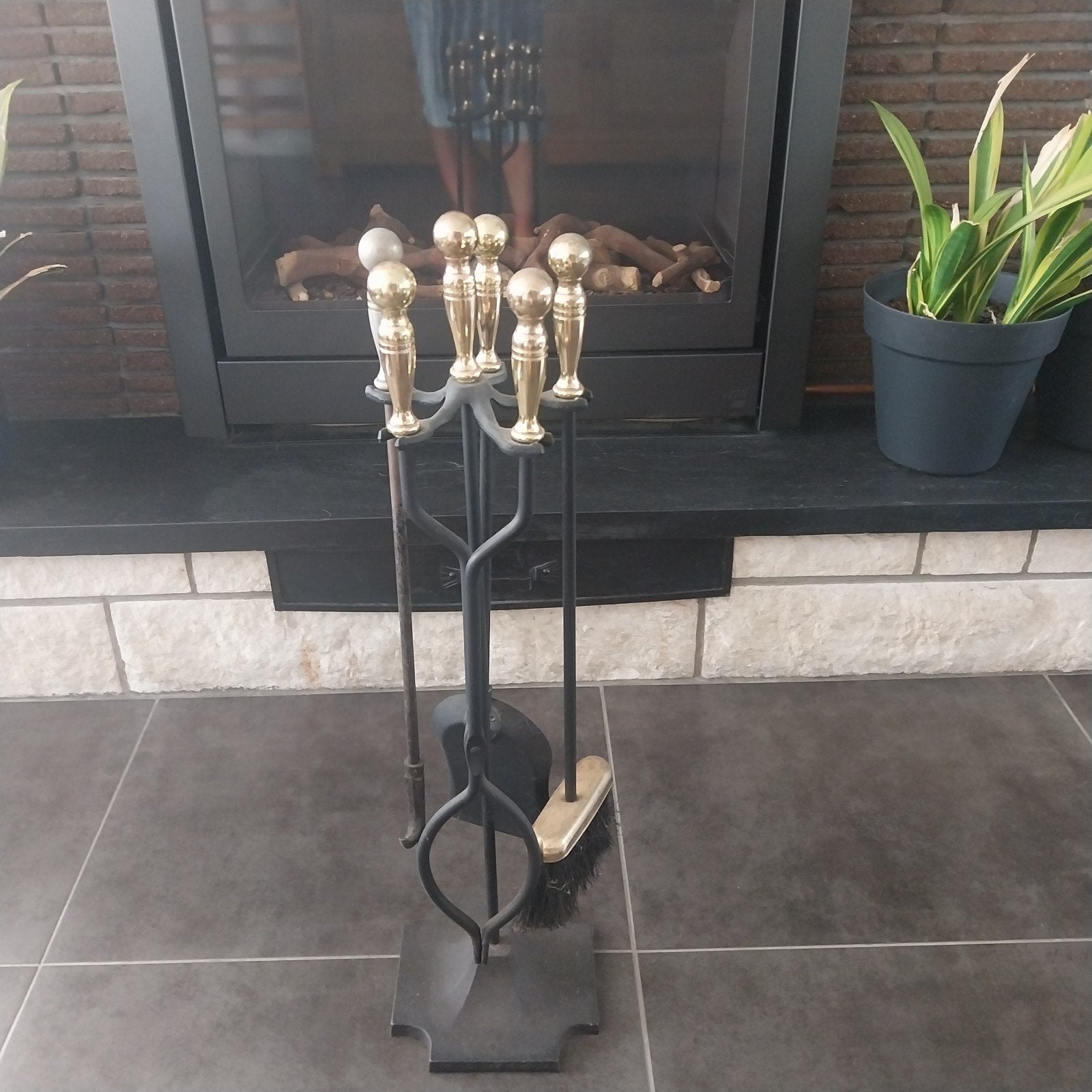 openhaardset 4 delig ., Huis en Inrichting, Ophalen