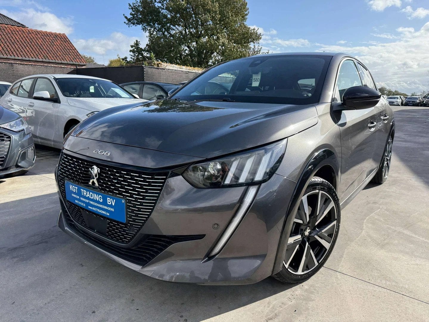 Peugeot 208 1.2i 101PK GT-LINE LEDER VIRTUAL CAMERA CARPLAY, Argent ou Gris, Achat, Euro 6, Entreprise