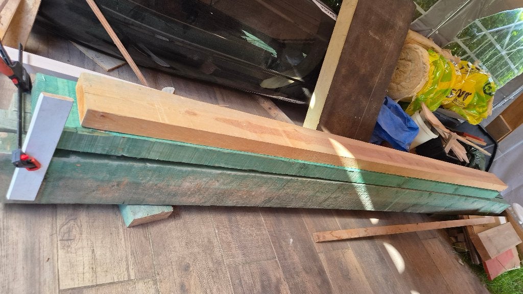 Lot van draagbalken (geïmpregneerd & douglas), Doe-het-zelf en Bouw, Minder dan 25 mm, Nieuw, 300 cm of meer, Balk