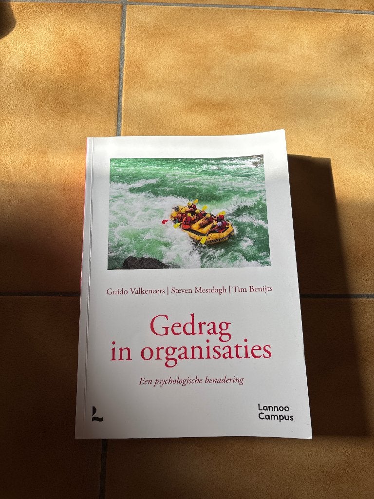 Gedrag in organisaties, Boeken, Ophalen of Verzenden, Gelezen, Tim Benijts; Steven Mestdagh; Guido Valkeneers