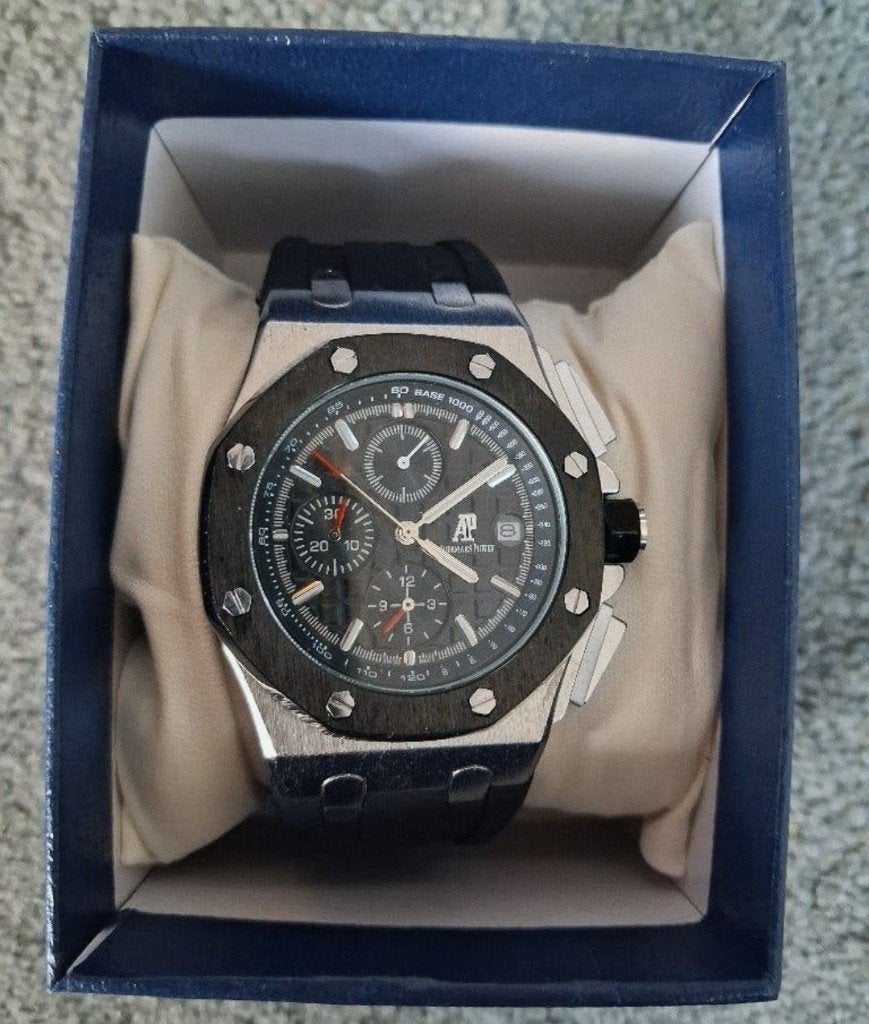 nieuwe Ap stevige degelijke heren horloge, Overige merken, Staal, Polshorloge, Overige materialen