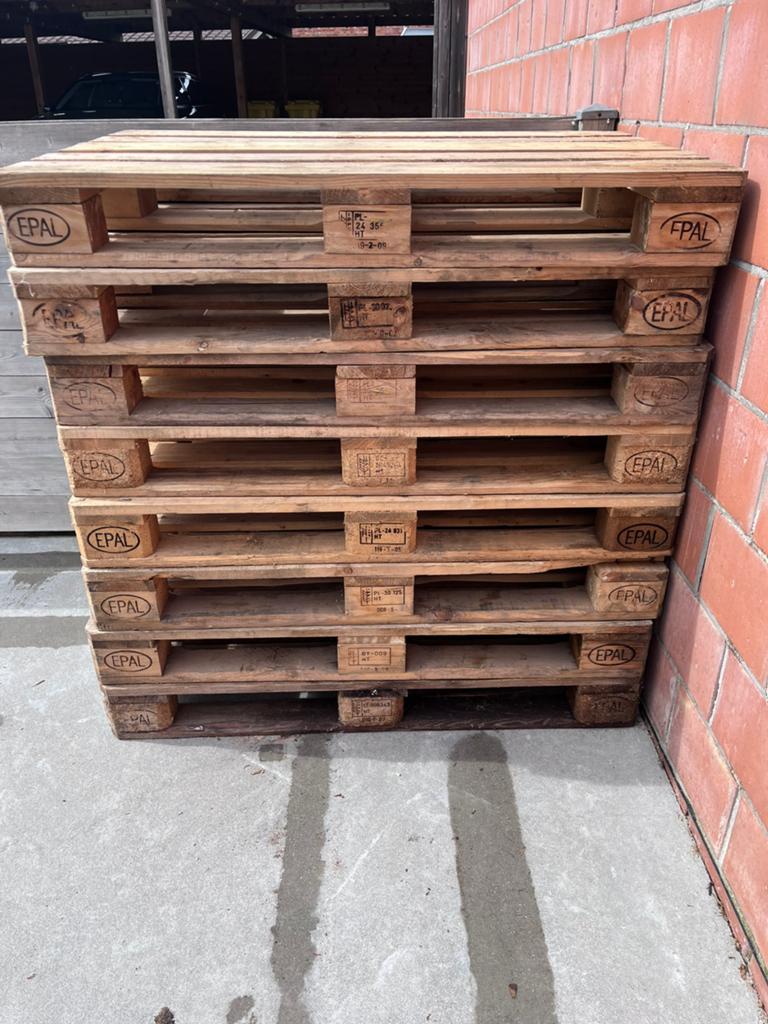 Europalleten, Bricolage & Construction, Bois & Planches, Enlèvement, Utilisé, Moins de 200 cm, Palette