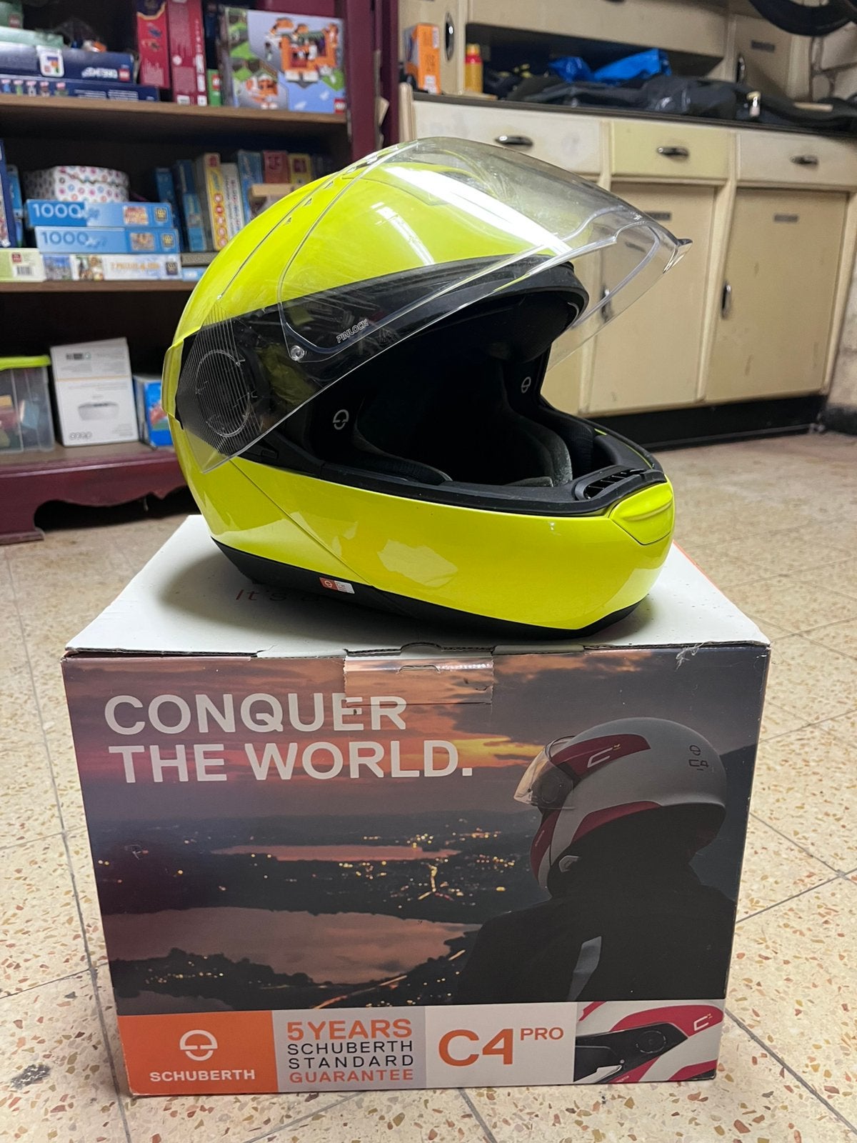 Schuberth C4 incl. SC1 communicatiesysteem, Motoren, Systeemhelm, S, Tweedehands, Ophalen