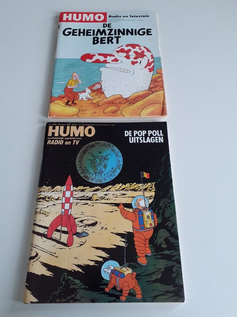Kuifje Humo 2 exemplaren begin jaren '90, Ophalen of Verzenden