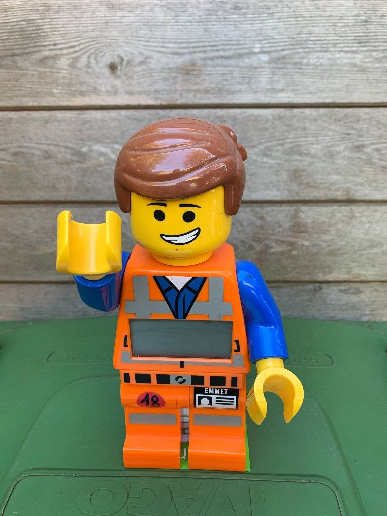 LEGO: GROTE FIGUUR THE MOVIE UURWERK/CLOCK, Ophalen of Verzenden, Zo goed als nieuw, Lego
