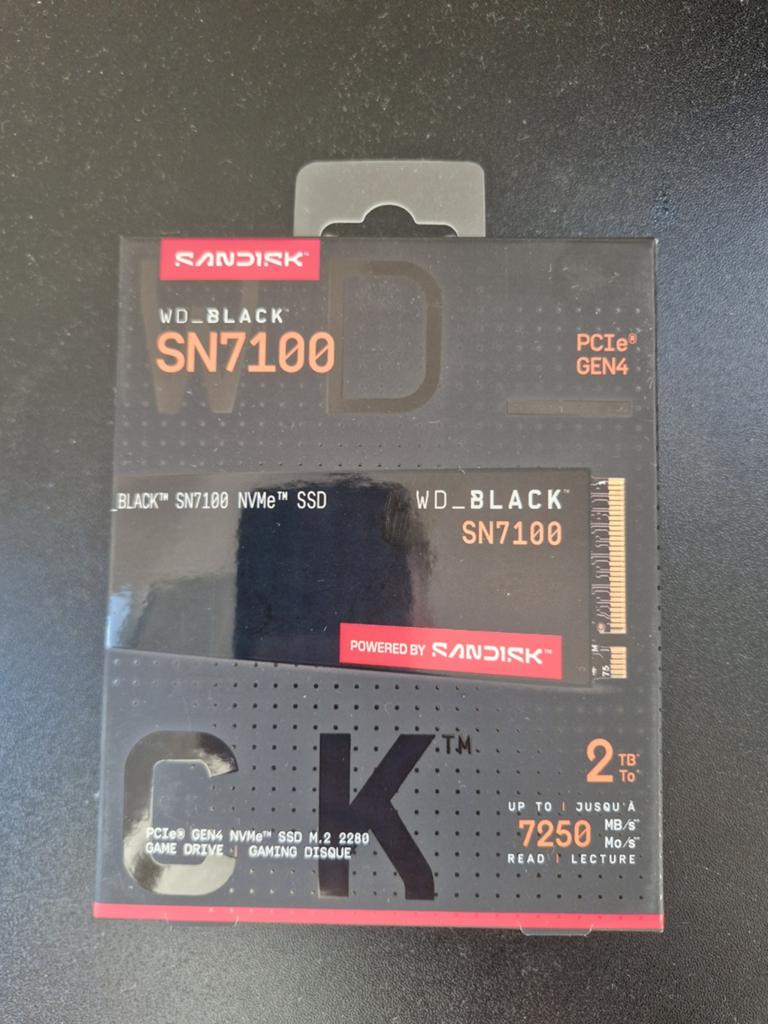 WD_BLACK SN7100 2TB NVMe SSD – Nieuw in verpakking, Verzenden, Desktop, SSD