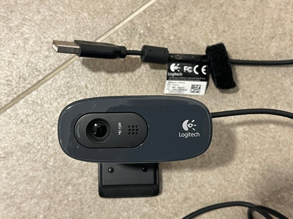 Logitech webcam, Computers en Software, Logitech, Ophalen of Verzenden, Zo goed als nieuw, Microfoon