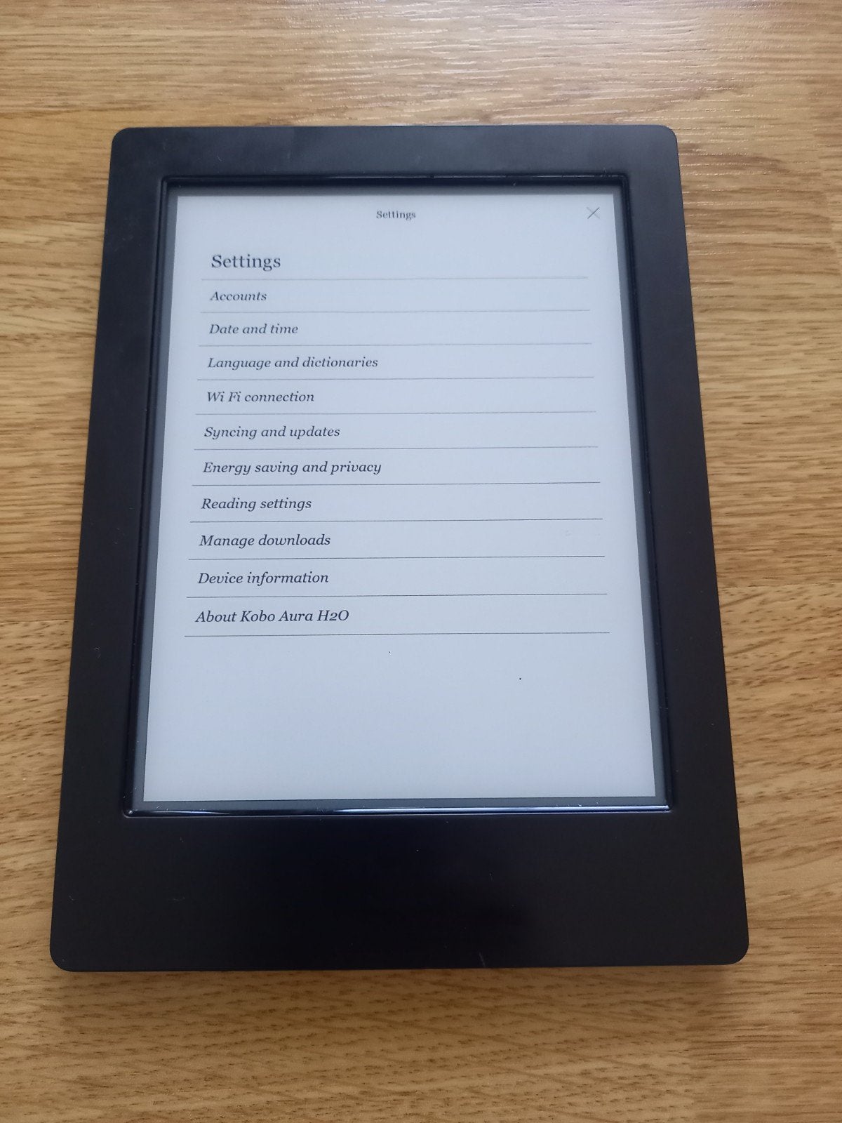 Kobo Aura H2O 6.8"