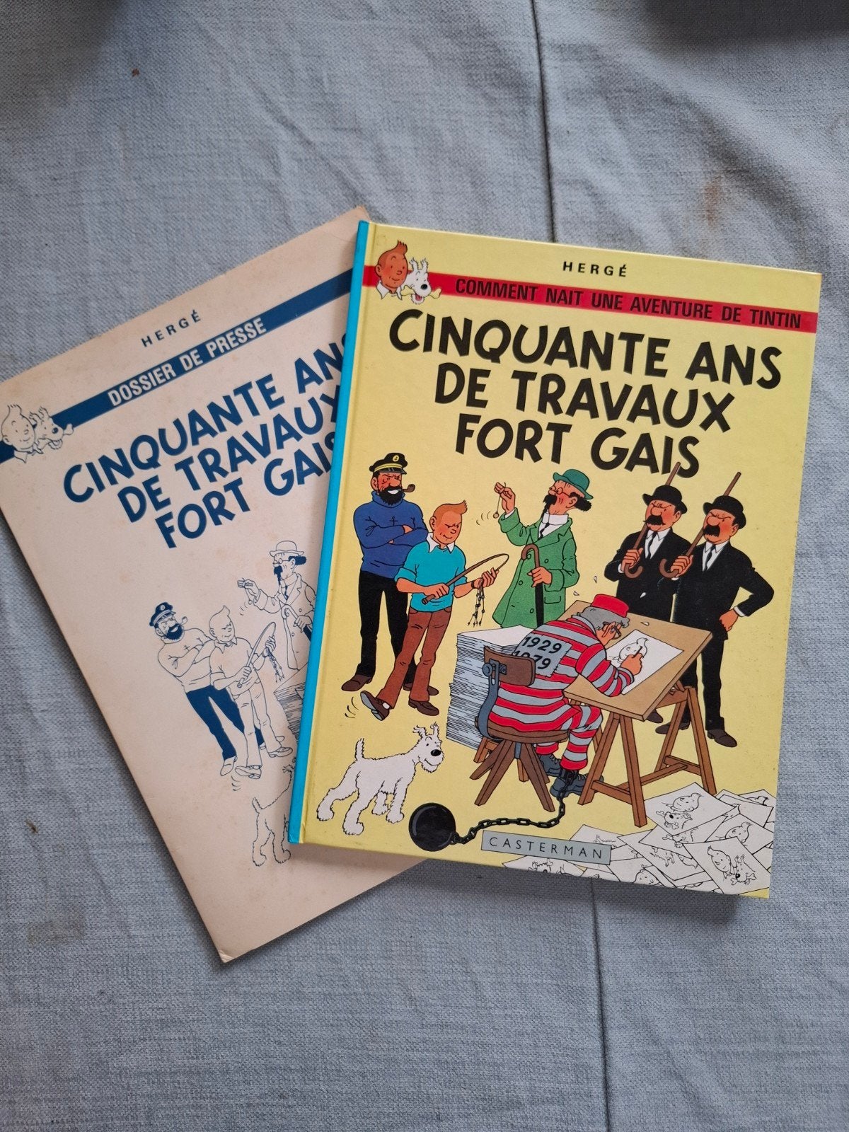 Hergé: cinquante ans de Travail fort gai, 1978, Gelezen, Hergé (George Rémi), Eén stripboek, Ophalen of Verzenden