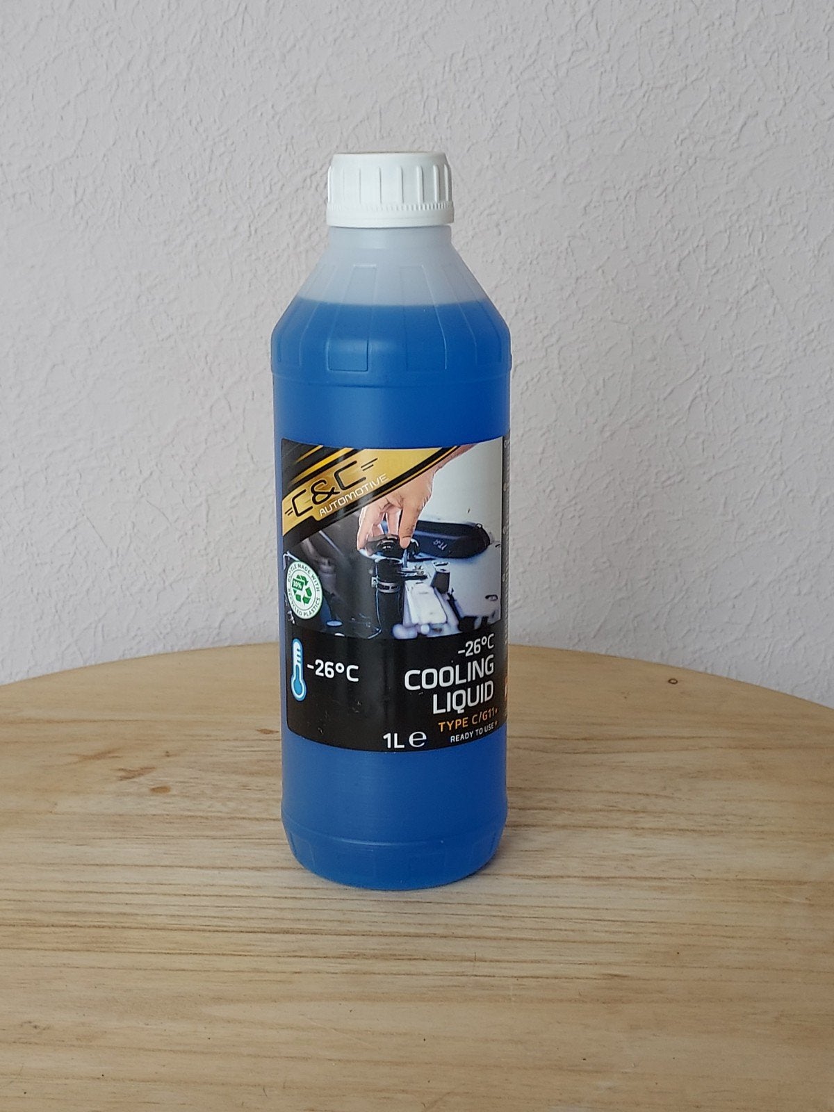 Koelvloeistof blauw 5 bussen van 1 liter, Ophalen of Verzenden