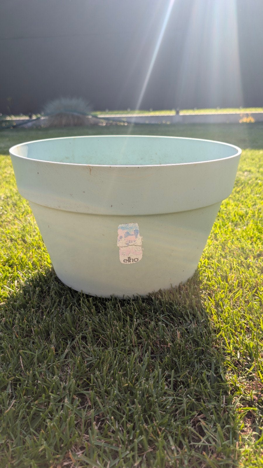 Munt groene bloempot plastic  elho, Ophalen