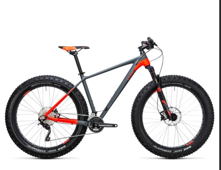 Fatbike Cube Nutrail, Fietsen en Brommers, Fietsen | Mountainbikes en ATB, Ophalen, Zo goed als nieuw