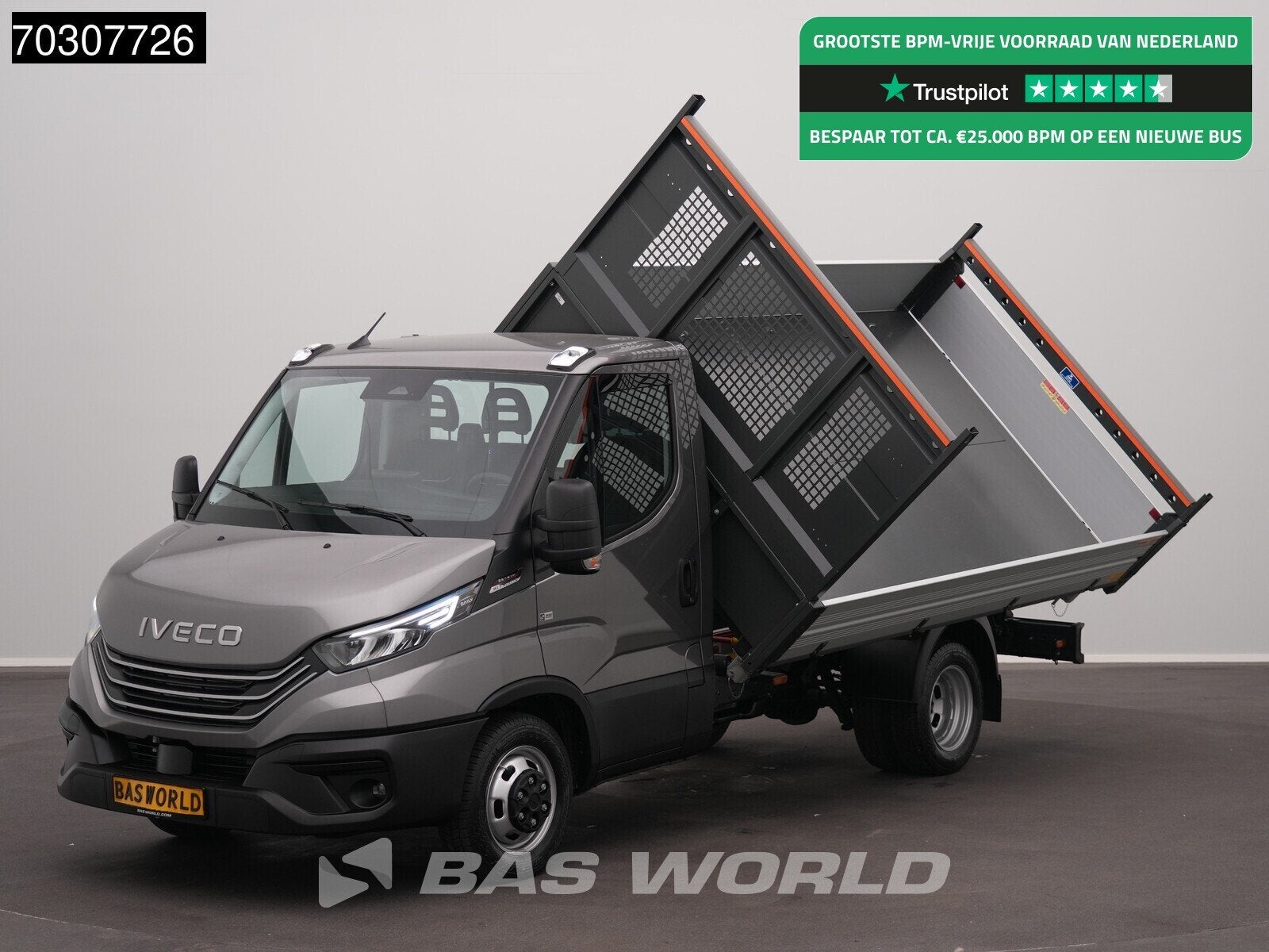 Iveco Daily 35C21 3.0L Automaat Driezijdige Kipper 210PK Dub, Autos, Neuf, Argent ou Gris, Achat, Entreprise