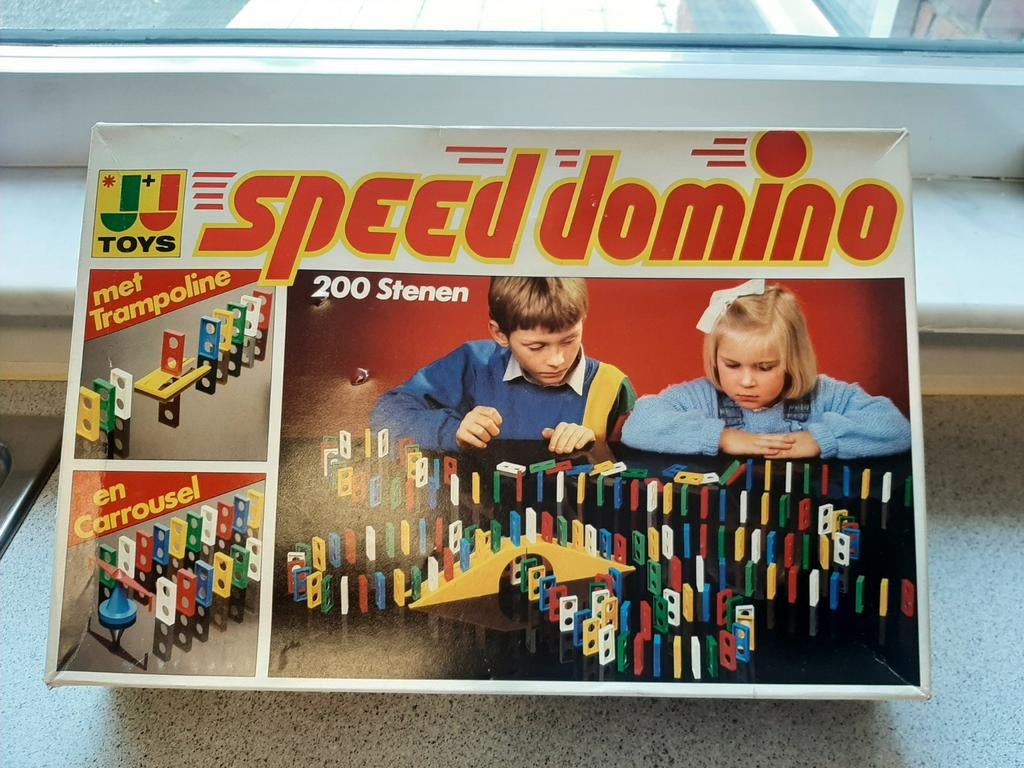 Speed Domino JJ Toys — Un jeu rétro à 200 briques des années, Enlèvement ou Envoi