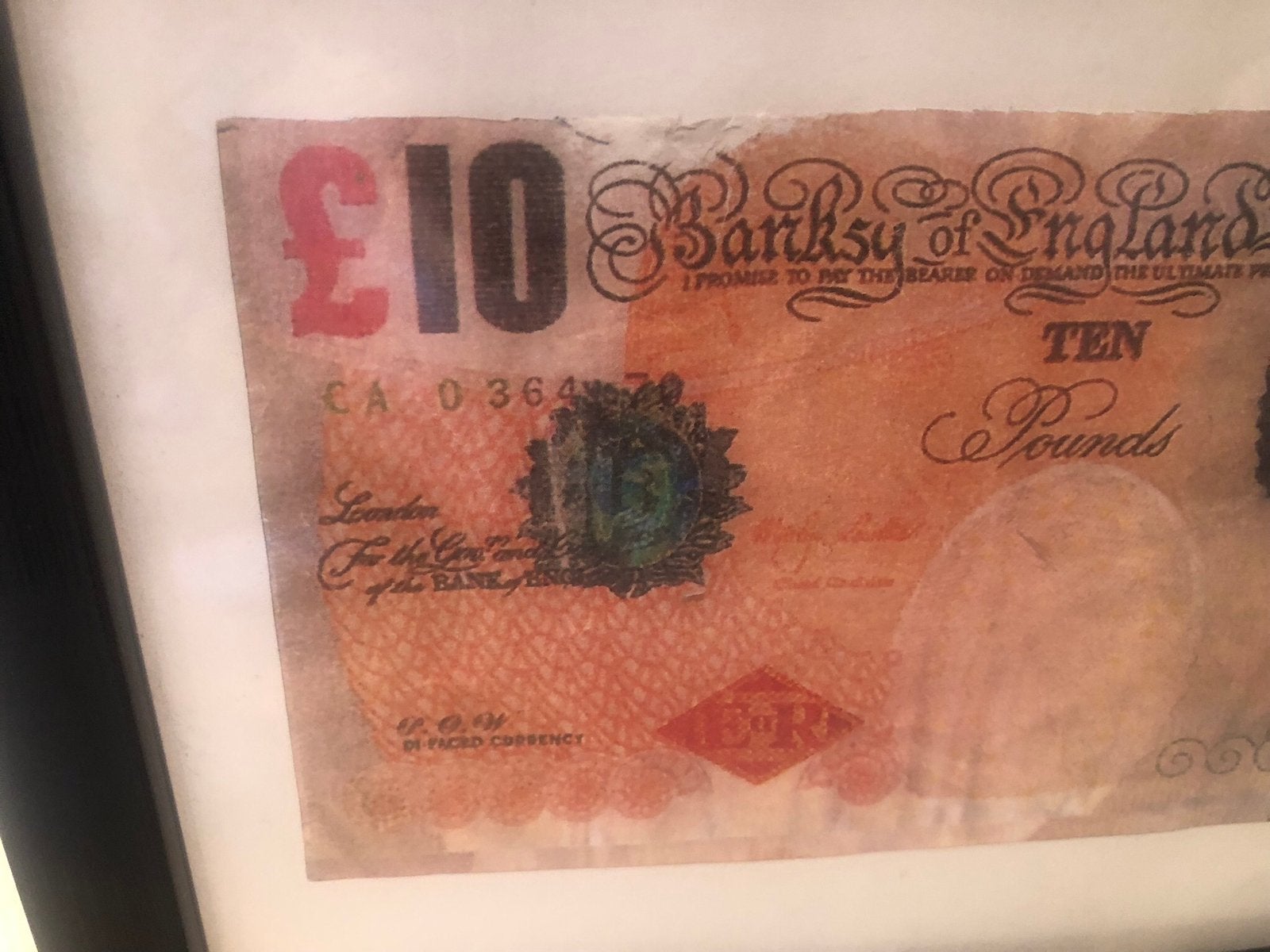 Banksy bankbiljet, Antiek en Kunst, Ophalen of Verzenden