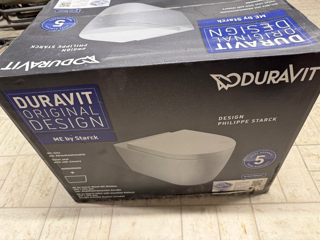 Duravit ME by Starck hangtoilet Rimless – NIEUW in doos, Bricolage & Construction, Sanitaire, Enlèvement, Neuf, Toilettes