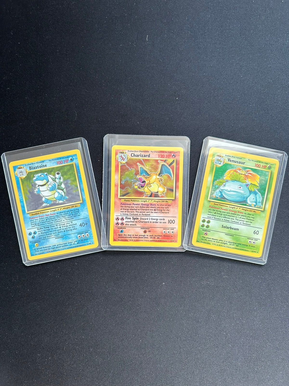 Charizard - Blastoise - Venusaur | Base Set, Ophalen of Verzenden, Zo goed als nieuw