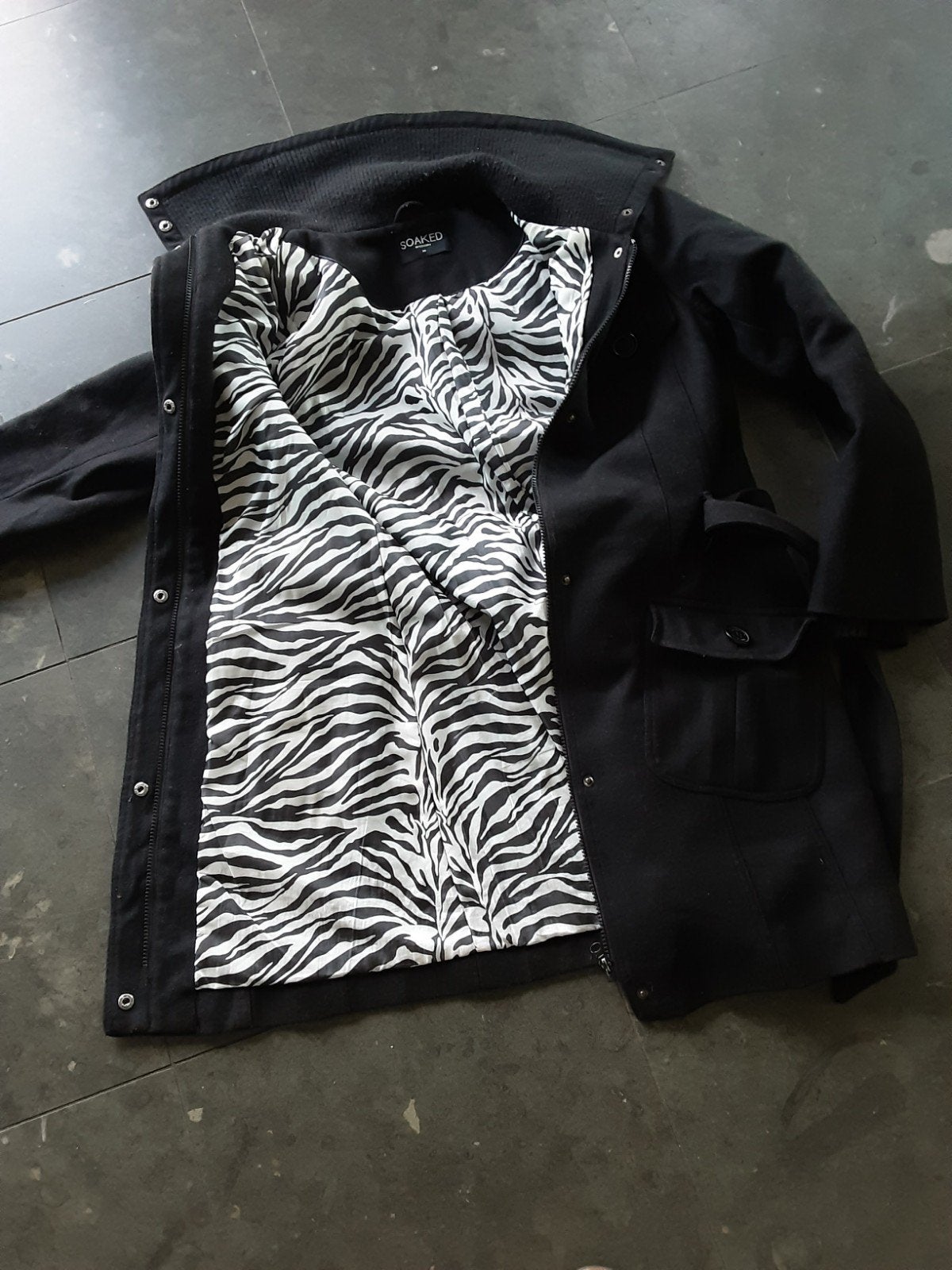 winterjas SOAKED- Medium, Enlèvement, Blanc