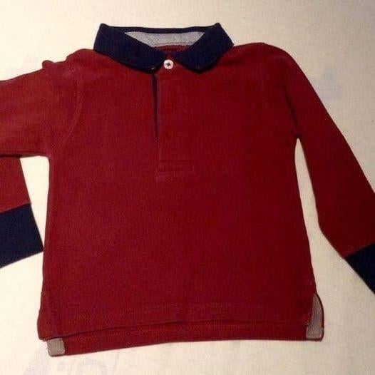 Pull bordeaux garçon 2-3ans/92-98 cm, Enlèvement ou Envoi, Comme neuf, Garçon, Pull ou Veste