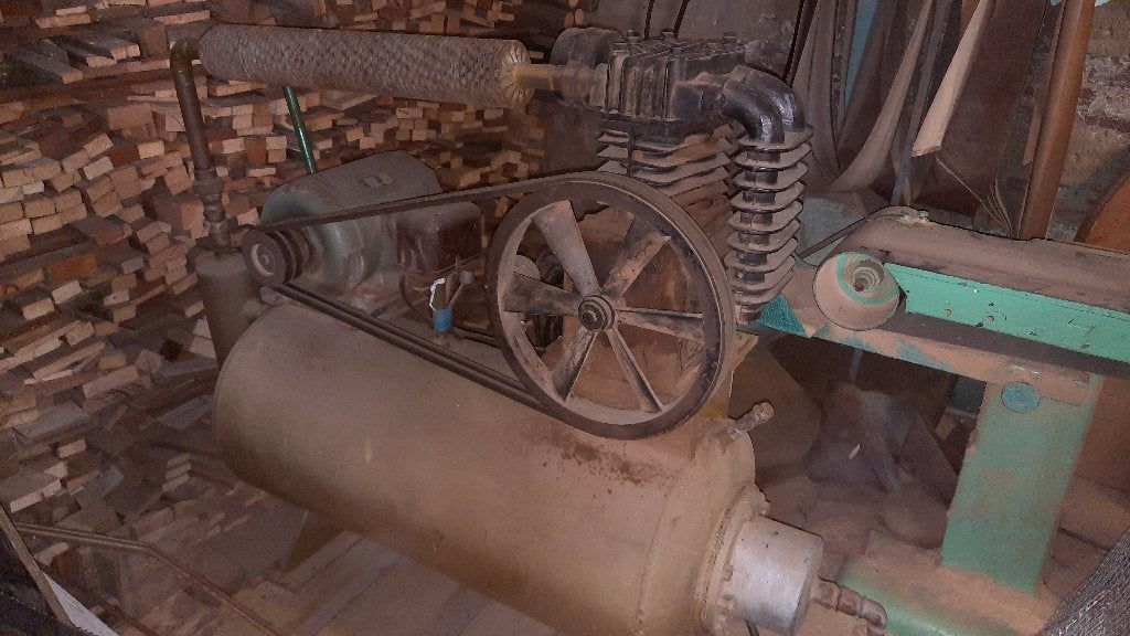 Oude Compressor, Bricolage & Construction, Compresseurs, Enlèvement, Utilisé, Mobile
