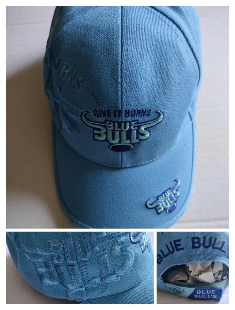 🏈  🐂 Rugby Blue Bulls Give it horns Zuid Afrika Vodacom, Sports & Fitness, Rugby, Enlèvement ou Envoi, Comme neuf, Vêtements